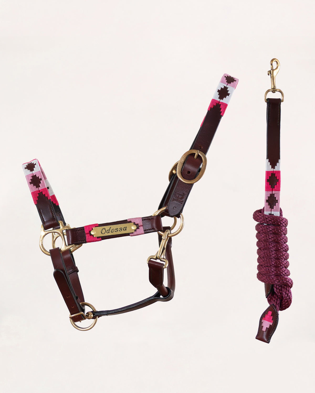Personalisiertes Polohalfter - Rosa