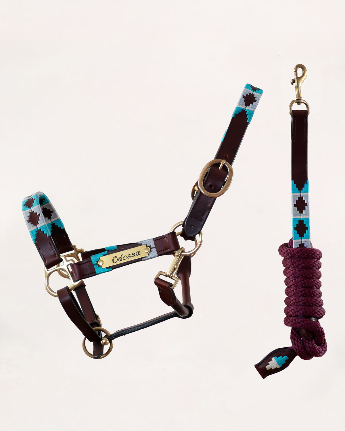 Personalisiertes Polohalfter – Turquesa
